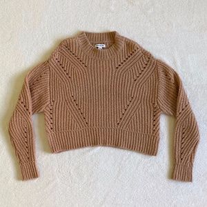 NWT Elizabeth and James Cropped Knit Sweater XS